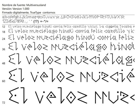 Multiversusland Typeface created for Artwork: Light of Hope and Tolerance  -  2024
