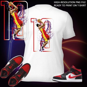 Basketball Design - Shirt to Match Sneaker - High-Resolution PNG File, Fine Details, design for Jipijey (2023)