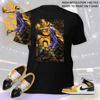 Basketball Design - Shirt to Match Sneaker - High-Resolution PNG File, Fine Details, design for Jipijey (2023)