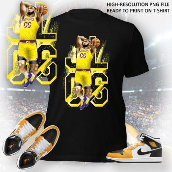 Basketball Design - Shirt to Match Sneaker - High-Resolution PNG File, Fine Details, design for Jipijey (2024)