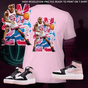 Basketball Design - Shirt to Match Sneaker - High-Resolution PNG File, Fine Details, design for Jipijey (2023)