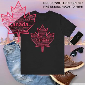 Canada Design - High-Resolution PNG File, Fine Details, ready to print on tshirt, design for Jipijey (2023)