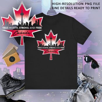 Canada Design - High-Resolution PNG File, Fine Details, ready to print on tshirt, design for Jipijey (2023)